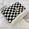 Polyester Plaid Casual Sofa Throw Blanket