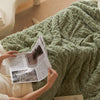 Polyester Soft Solid Sofa Throw Blanket