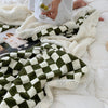 Polyester Plaid Casual Sofa Throw Blanket