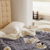 Polyester Soft Solid Sofa Throw Blanket