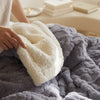 Polyester Soft Solid Sofa Throw Blanket