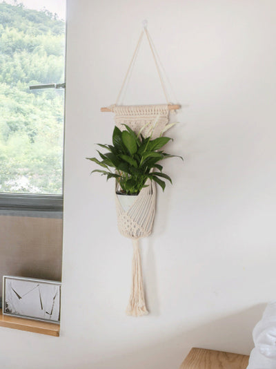 Woven Hanging Basket Bohemia Home Decoration Tassel Tapestry