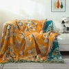 Four Layers Cotton Queen Blanket 100% cotton bedcover Sofa Blanket