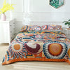 5 Layers Cotton Queen Throw Bed Cover 100% cotton Muslin Sofa Throw Boho Decor