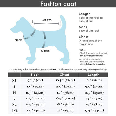 Warm & Shinny Jacket for Dogs